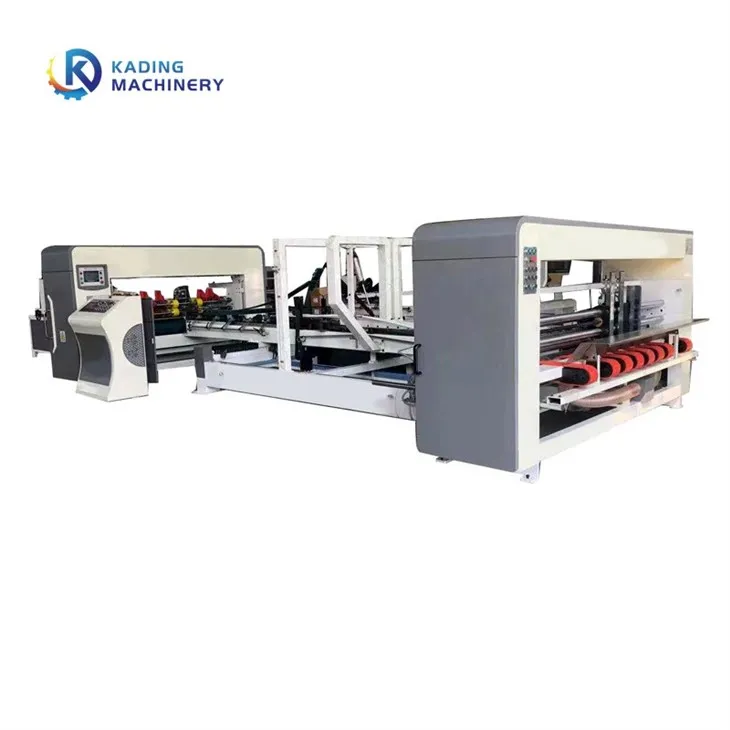 Full Automatic Belt Feeding Carton Folding Gluing Machine