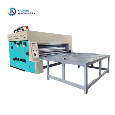 Cadeia de cadeia semi -automática FlexO corrugado caixas rotativas cortador